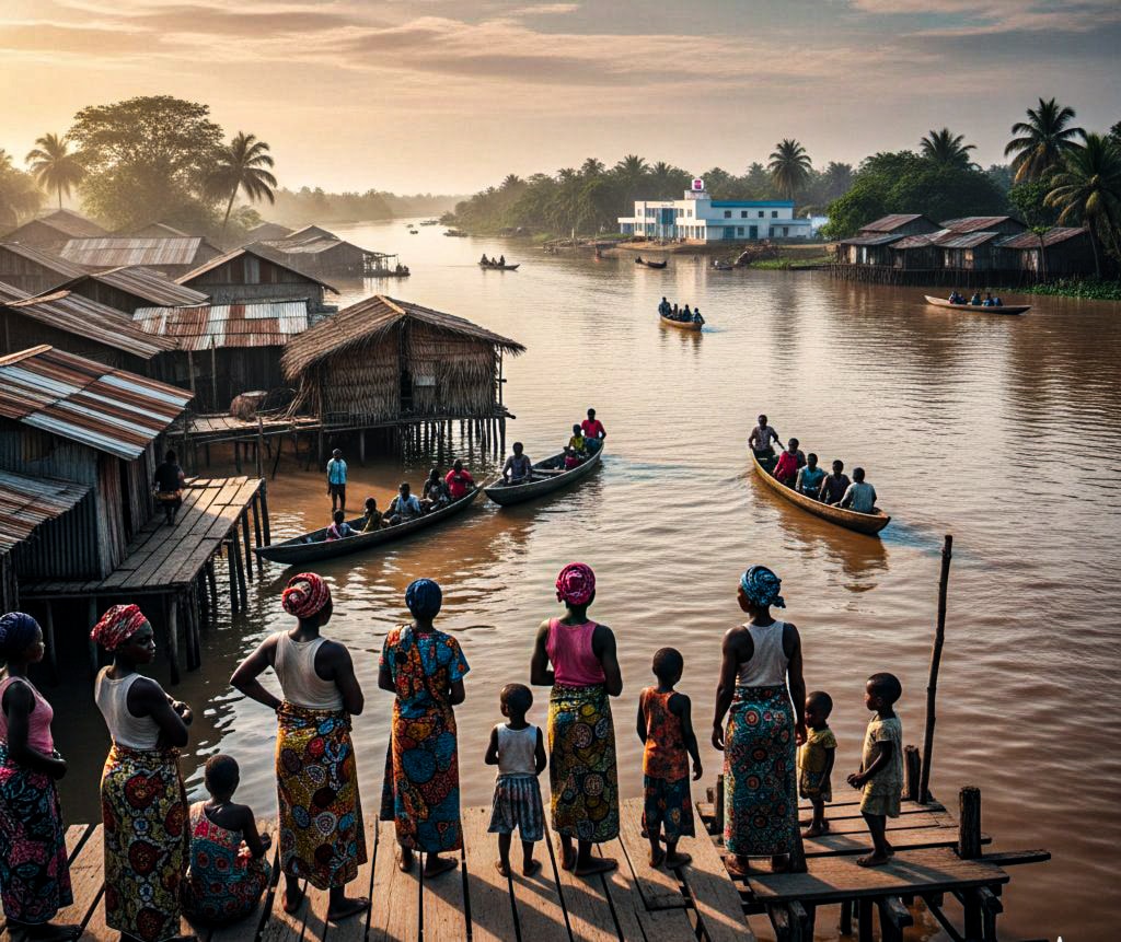 Bayelsa community at the riverfront — the people MediBY serves
